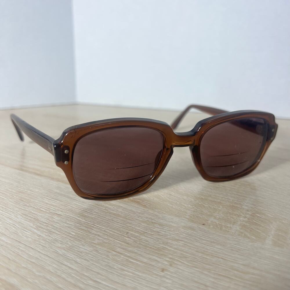 Vintage Romco 4 3/4 - 6 Halo 52-22 Eyeglasses READ DESC Frames Only Brown